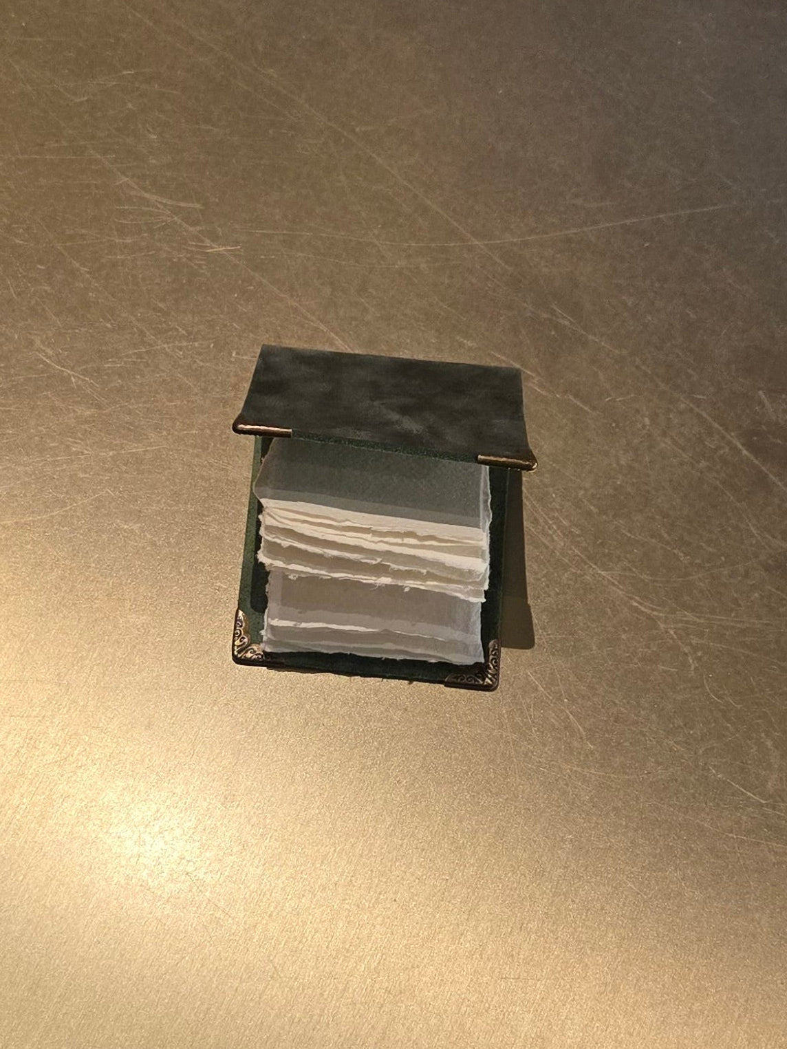 Dark Green Memo Book