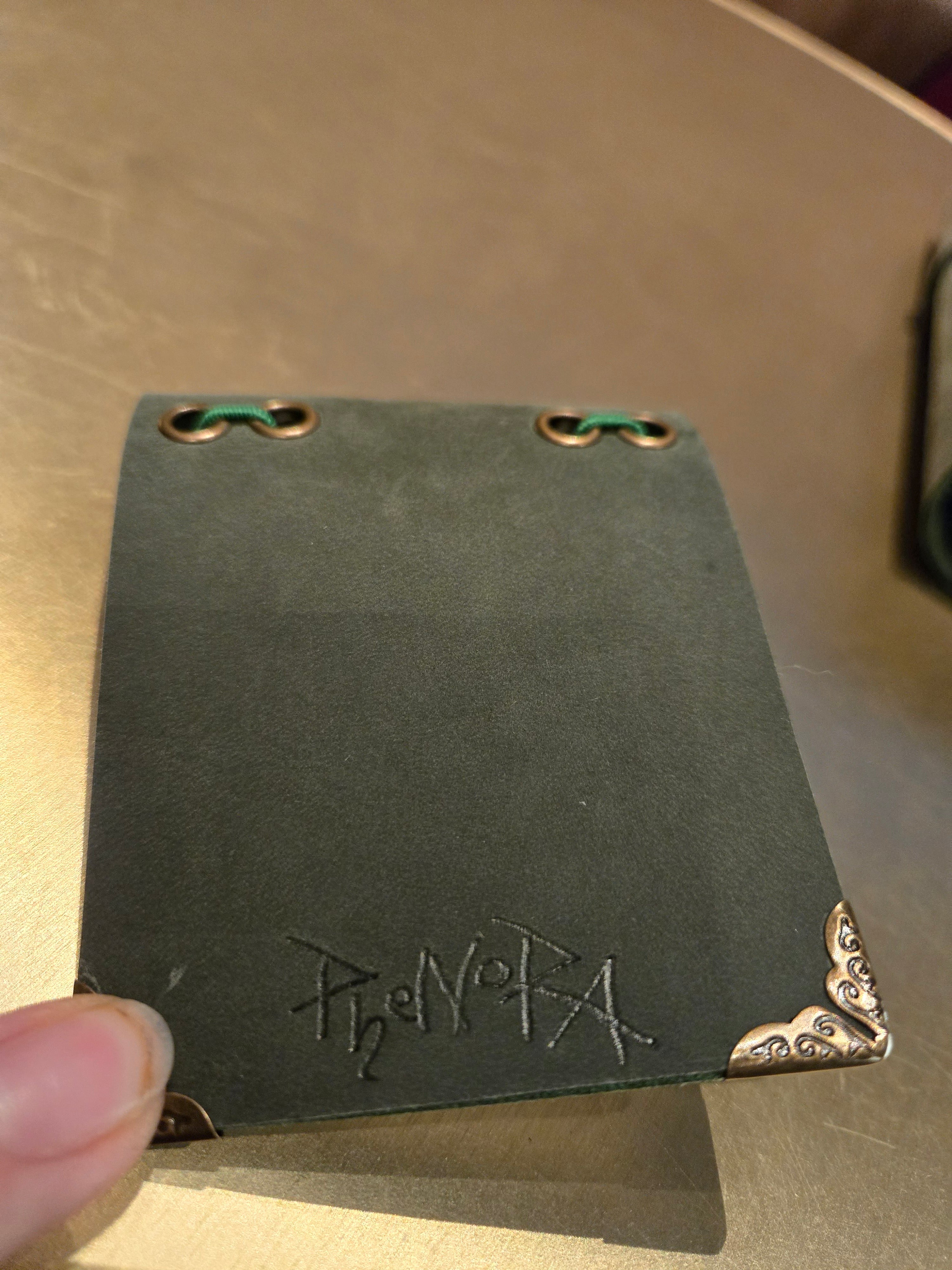 Dark Green Memo Book