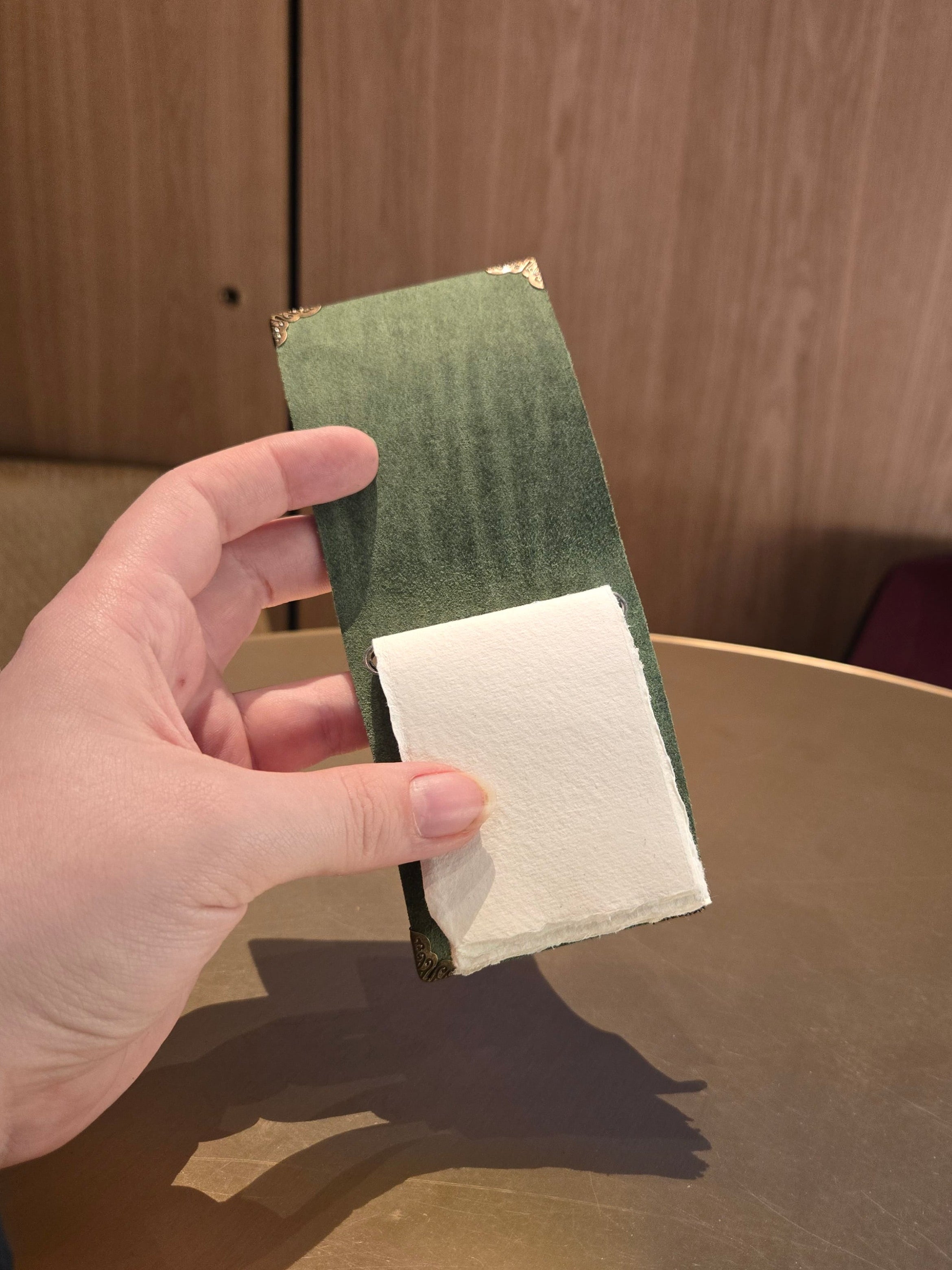 Dark Green Memo Book